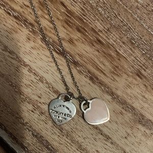 Tiffany double heart necklace